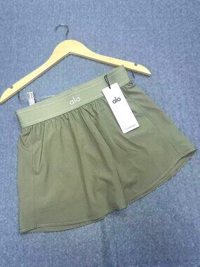Alo Yoga Match Point Tennis Skirt Dune Grass Sports Skirt XXS/XS Size